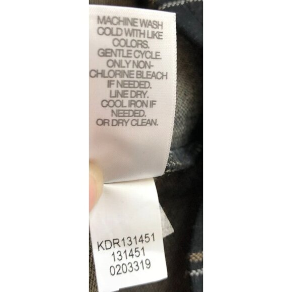 J.Jill Ponte Dress Women Medium Black Open Pane Plaid Short Sleeve Pockets - Picture 10 of 11